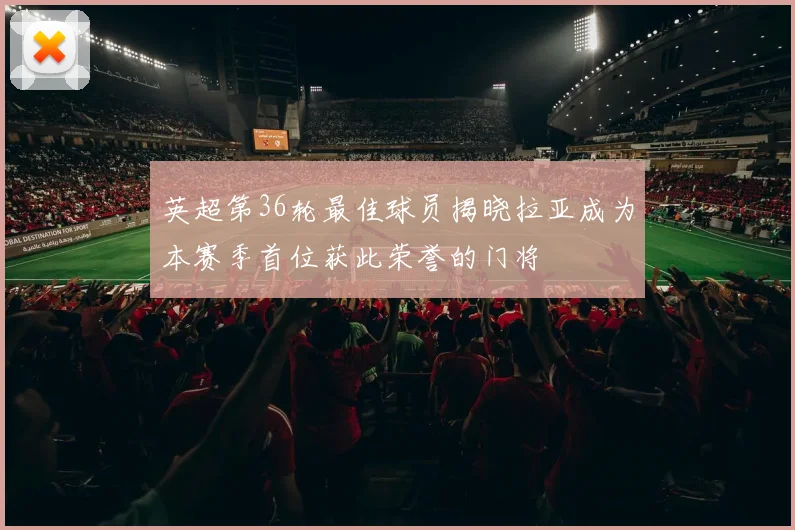 英超第36轮最佳球员揭晓拉亚成为本赛季首位获此荣誉的门将